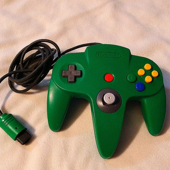 Nintendo 64 Video Game Controller Original Green - Picture 1 of 6